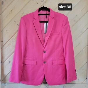 Stylish Men's Blazer in Vibrant Pink